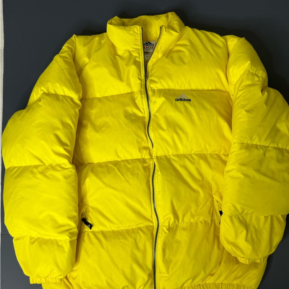 Adidas Yellow Puffer Jacket #0917